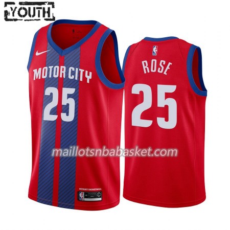 Maillot Enfant Detroit Pistons Derrick Rose 25 2019-20 Nike City Edition Swingman